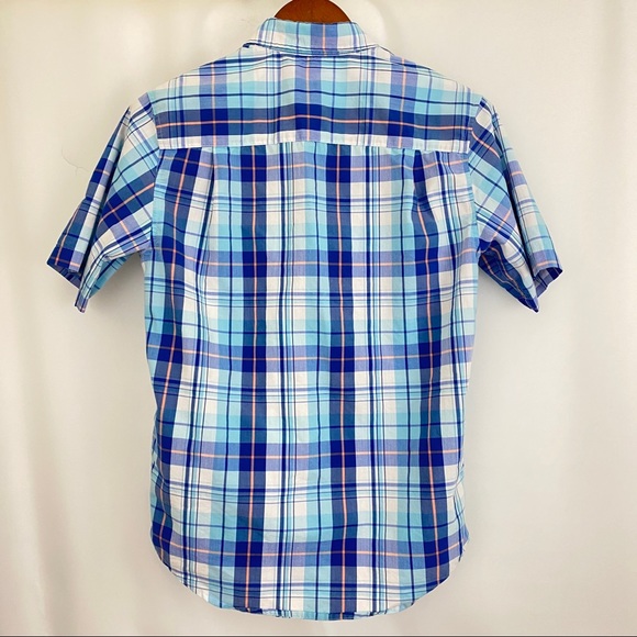Men’s Blue Plaid Button Down Size S - Picture 4 of 4
